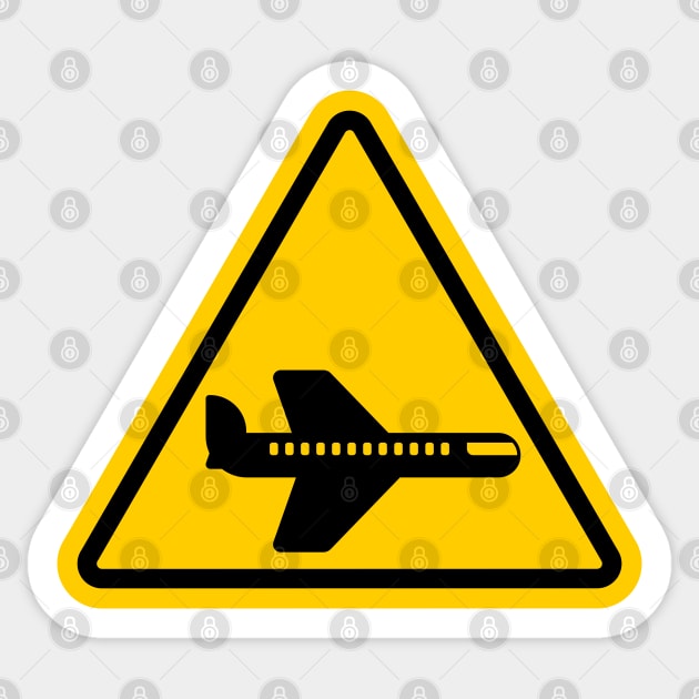 Airplane Sign Sticker by Jetmike